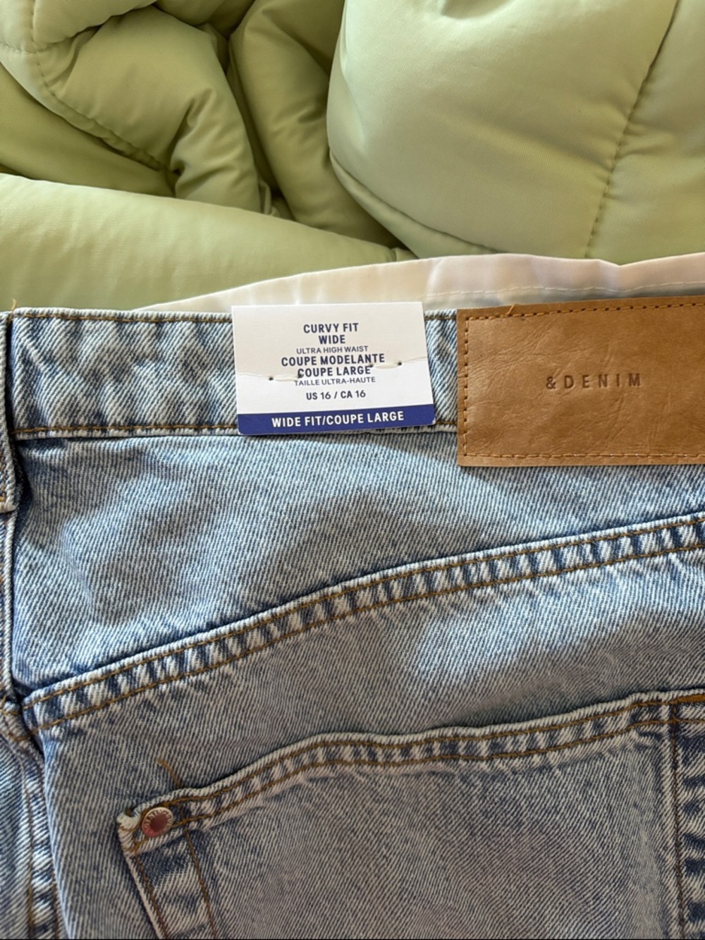 H&M Light Blue Wide Leg Jeans - Picture 3 of 3